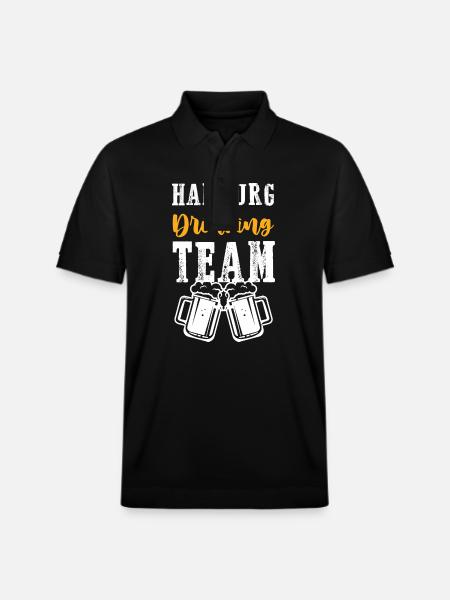 Hamburg Drinking Team - Stanley/Stella Unisex Bio-Poloshirt PREPSTER - Schwarz