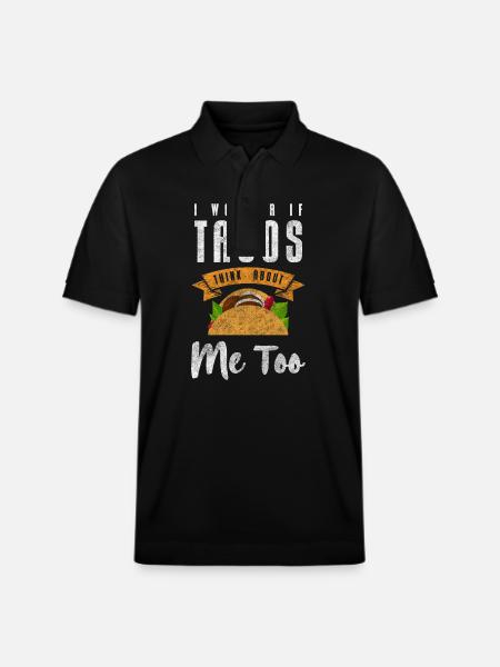 Mexican Spanish Foodie Cheese - Stanley/Stella Unisex Organic Polo Shirt PREPSTER - black