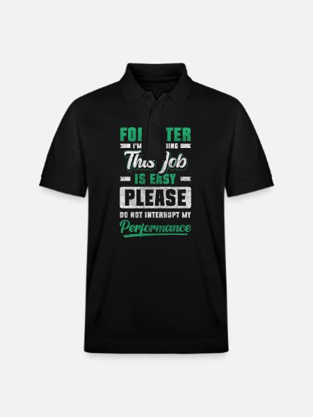 Waldarbeiter Forstbetrieb Beschützer - Stanley/Stella Unisex Bio-Poloshirt PREPSTER - Schwarz