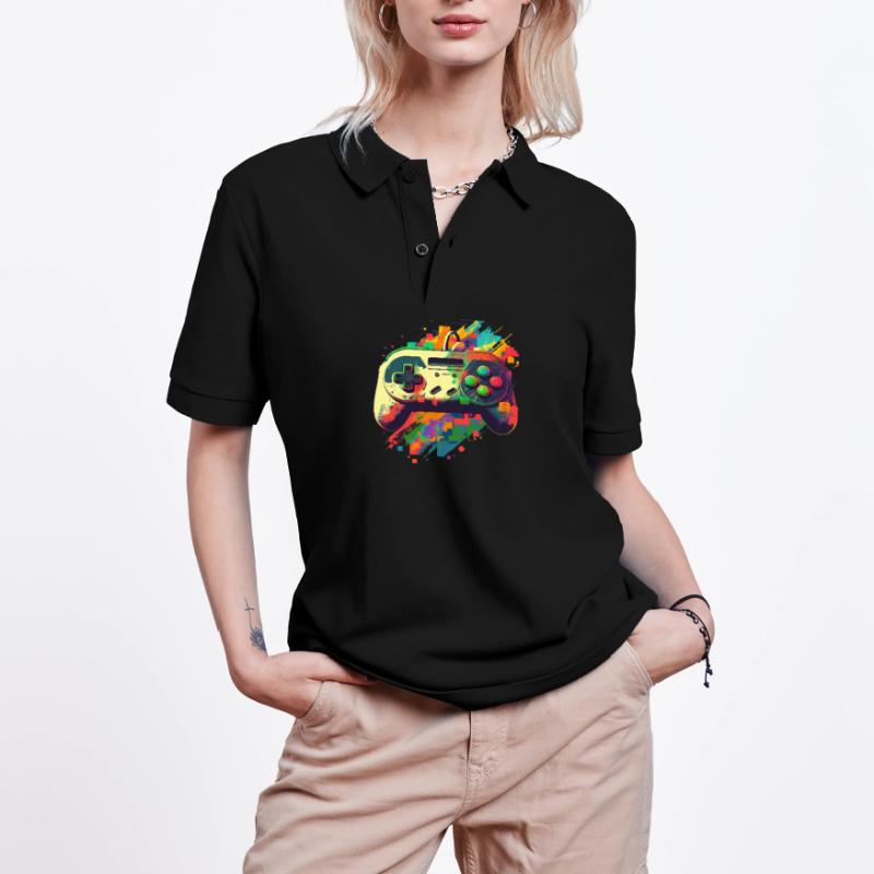 Retro Console Stanley/Stella Unisex Organic Polo Shirt PREPSTER