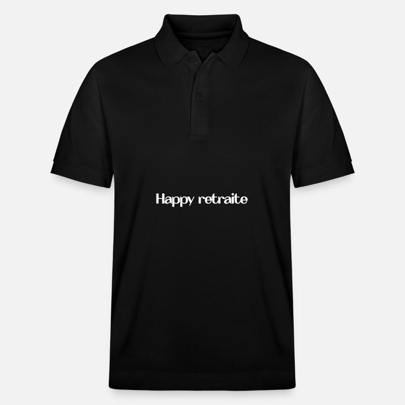 RETRAITE. RETRAITE. RETRAITEE. RETRAITE - Polo PREPSTER bio Stanley/Stella Unisexe - noir