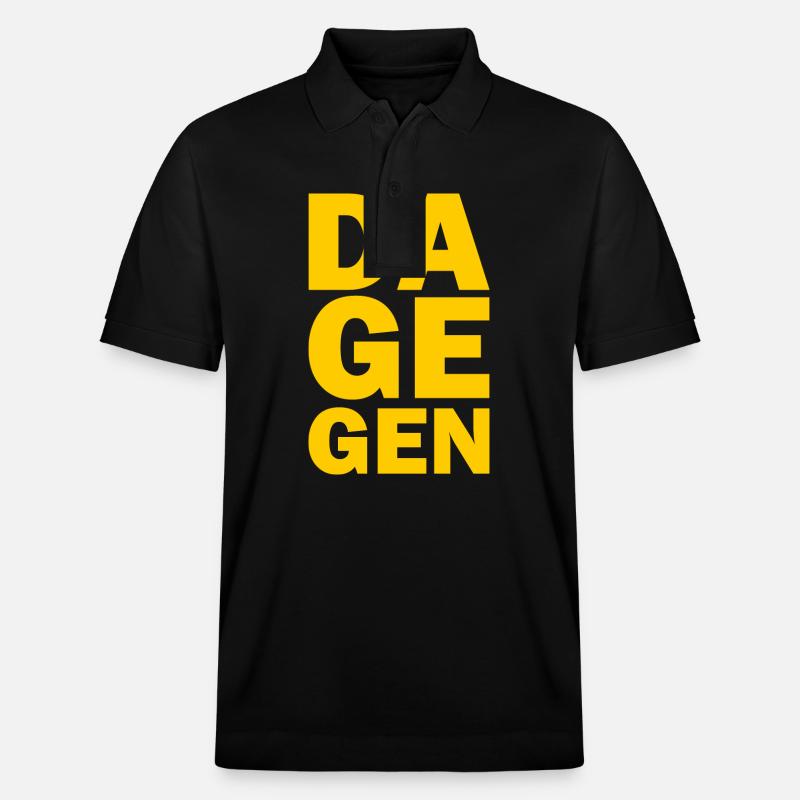 Dagegen - Stanley/Stella Unisex Bio-Poloshirt PREPSTER - Schwarz