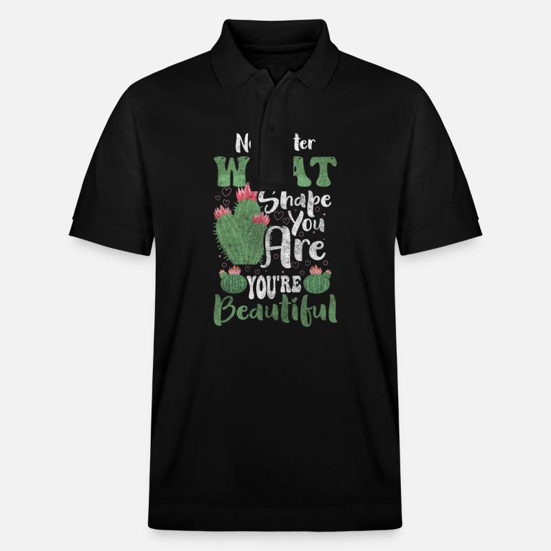 Cactus épineux d’été - Polo PREPSTER bio Stanley/Stella Unisexe - noir