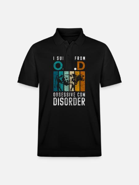 Ko Dyr Ko Pletter Græsningsdyr - Stanley/Stella PREPSTER økologisk unisex poloshirt - sort