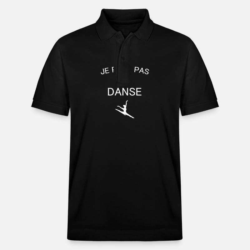 I can't I danced - Stanley/Stella Unisex Organic Polo Shirt PREPSTER - black