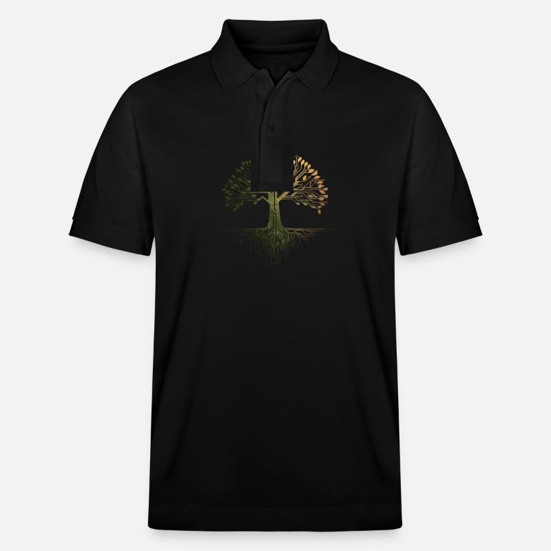 Arbre de vie viking - Polo PREPSTER bio Stanley/Stella Unisexe - noir