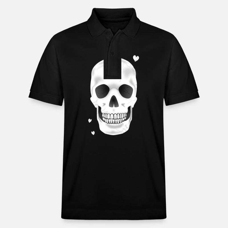 Crâne - Polo PREPSTER bio Stanley/Stella Unisexe - noir