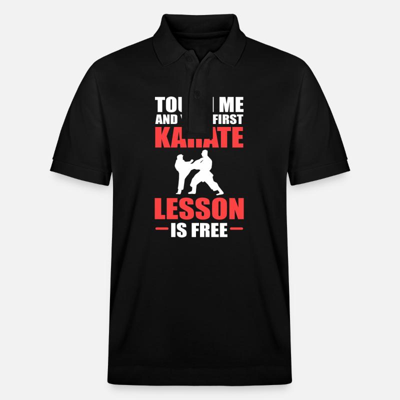 Karate Selbstverteidigung - Stanley/Stella Unisex Bio-Poloshirt PREPSTER - Schwarz