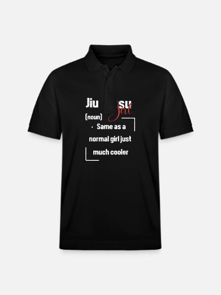 Jiu Jitsu Self Defense - Stanley/Stella Unisex Organic Polo Shirt PREPSTER - black