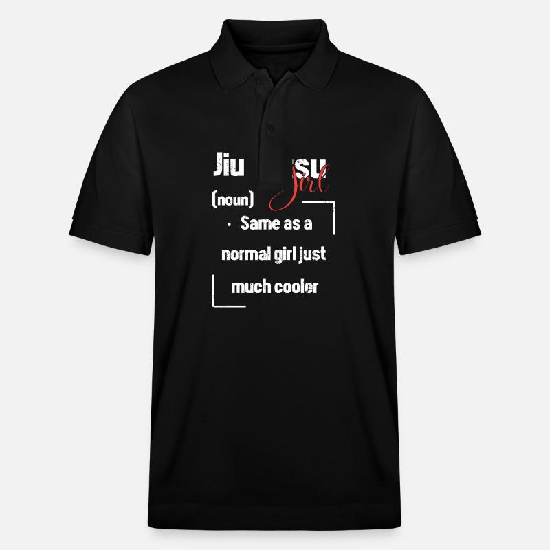 Jiu Jitsu Selbstverteidigung - Stanley/Stella Unisex Bio-Poloshirt PREPSTER - Schwarz