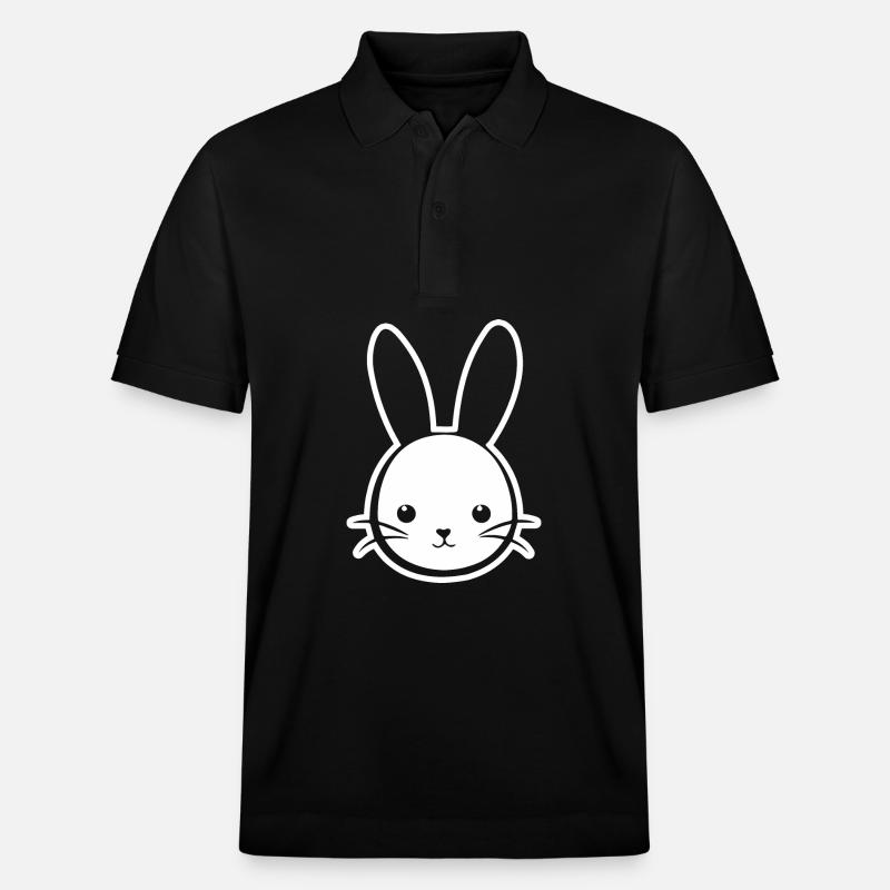 Rabbit Rabbit - Stanley/Stella Unisex Organic Polo Shirt PREPSTER - black