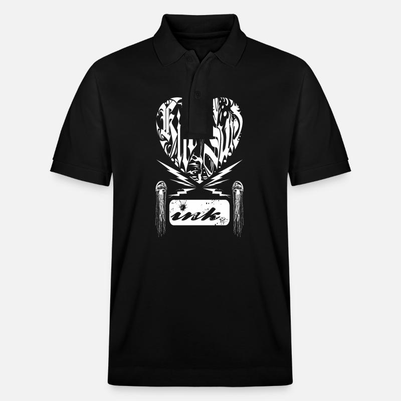 KITESURF INKD - Polo PREPSTER bio Stanley/Stella Unisexe - noir