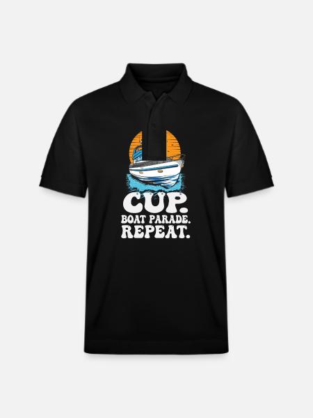 Motorboating Drinking Party Cup Boat Parade - Stanley/Stella Unisex Bio-Poloshirt PREPSTER - Schwarz