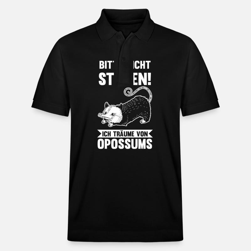 Opossum - Stanley/Stella Unisex Bio-Poloshirt PREPSTER - Schwarz