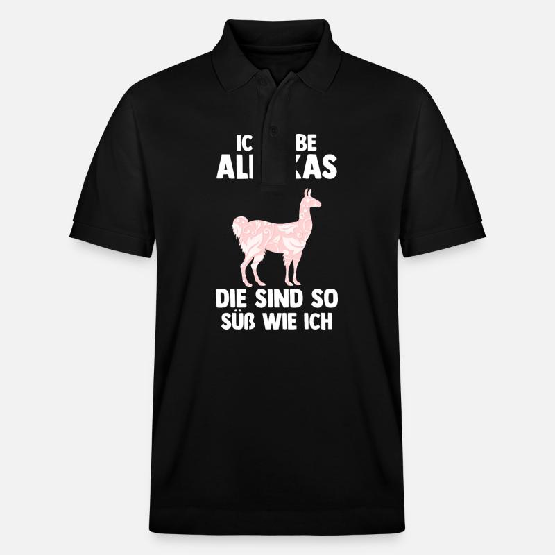 Alpaka - Stanley/Stella Unisex Bio-Poloshirt PREPSTER - Schwarz
