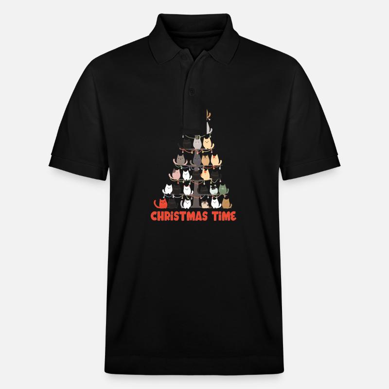 Période de Noël - Polo PREPSTER bio Stanley/Stella Unisexe - noir