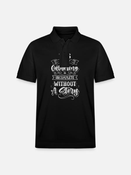 Reunion family celebration - Stanley/Stella Unisex Organic Polo Shirt PREPSTER - black