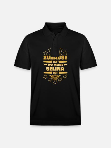Selina - Stanley/Stella Unisex Organic Polo Shirt PREPSTER - black