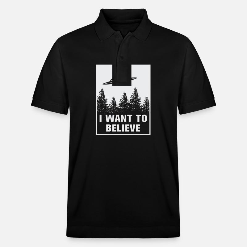 Ich will glauben - Stanley/Stella Unisex Bio-Poloshirt PREPSTER - Schwarz