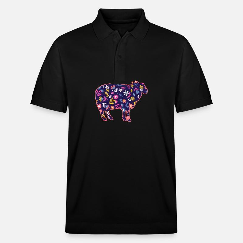 Schäfer Schaf - Stanley/Stella Unisex Bio-Poloshirt PREPSTER - Schwarz