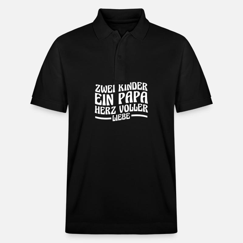Père de 2 enfants - Polo PREPSTER bio Stanley/Stella Unisexe - noir