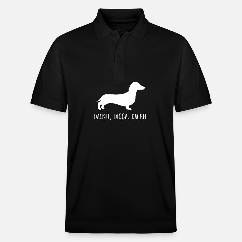 Hund Dackel - Stanley/Stella Unisex Bio-Poloshirt PREPSTER - Schwarz