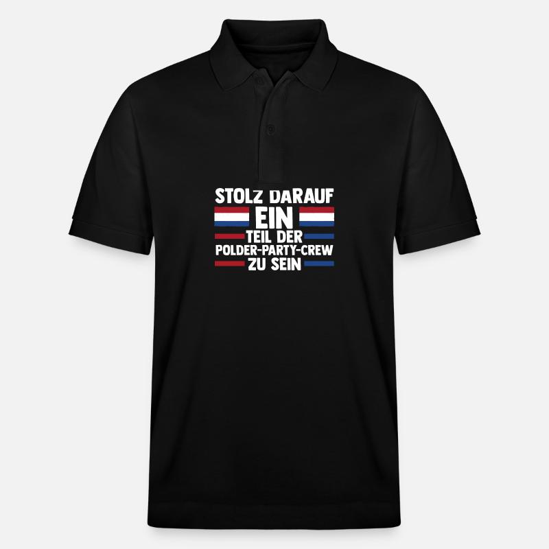 Pays-Bas Pays-Bas Pays-Bas - Polo PREPSTER bio Stanley/Stella Unisexe - noir