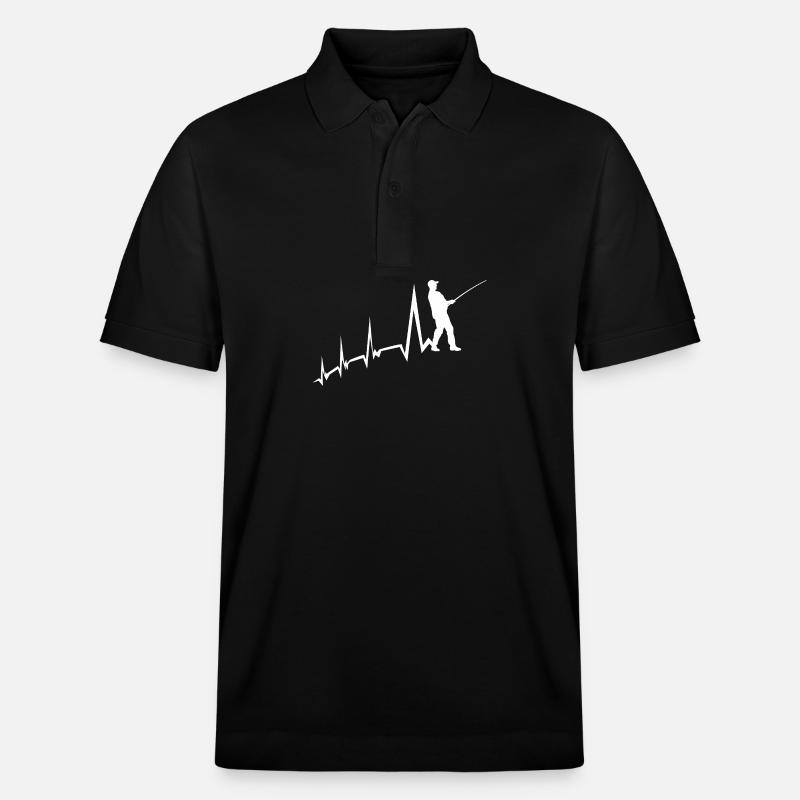 Angler Evolution Angeln - Stanley/Stella Unisex Bio-Poloshirt PREPSTER - Schwarz