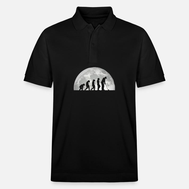 Golfer Evolution Golf - Stanley/Stella Unisex Organic Polo Shirt PREPSTER - black