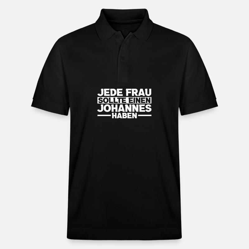 Johannes - Polo PREPSTER bio Stanley/Stella Unisexe - noir
