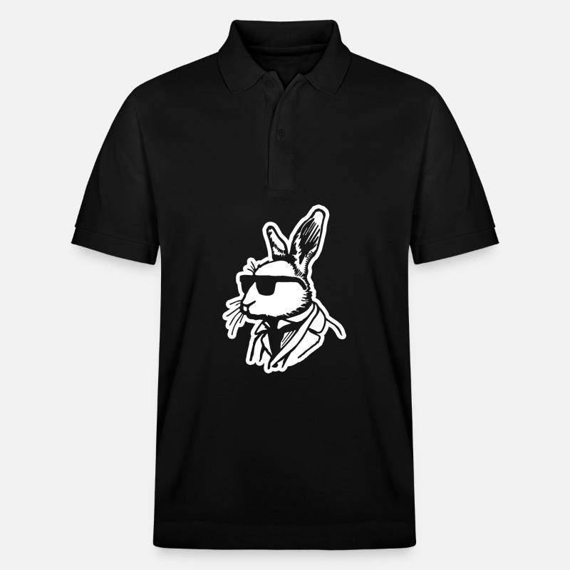 Lapin Lapin - Polo PREPSTER bio Stanley/Stella Unisexe - noir