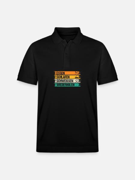 Welding Welding Workers Welder - Stanley/Stella Unisex Organic Polo Shirt PREPSTER - black