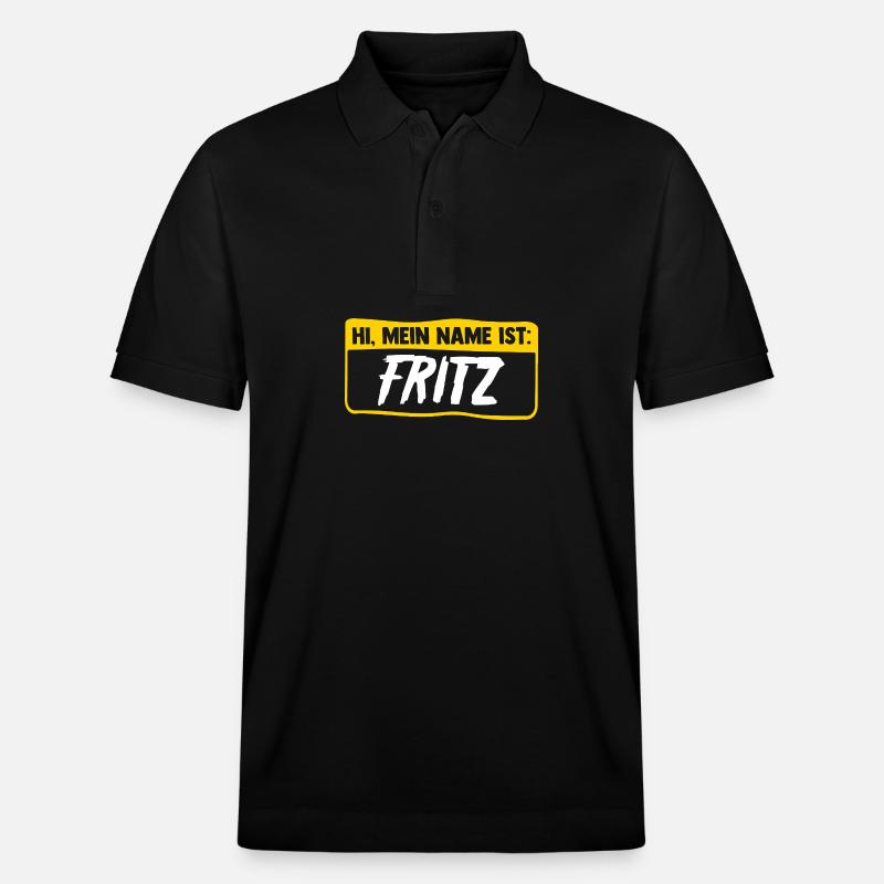 Fritz - Stanley/Stella Unisex Bio-Poloshirt PREPSTER - Schwarz