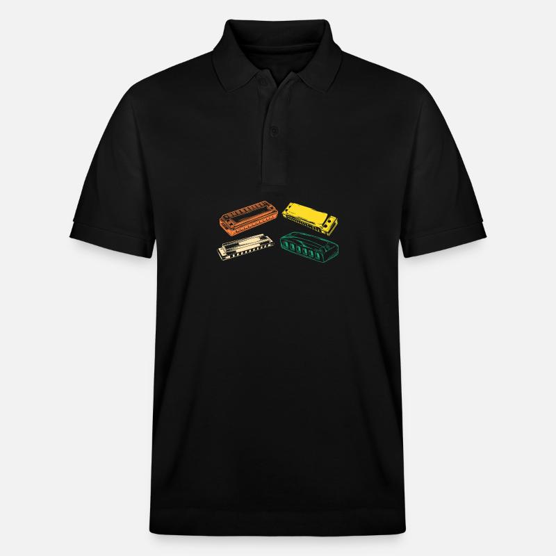 Harmonica Evolution Harmonica - Polo PREPSTER bio Stanley/Stella Unisexe - noir