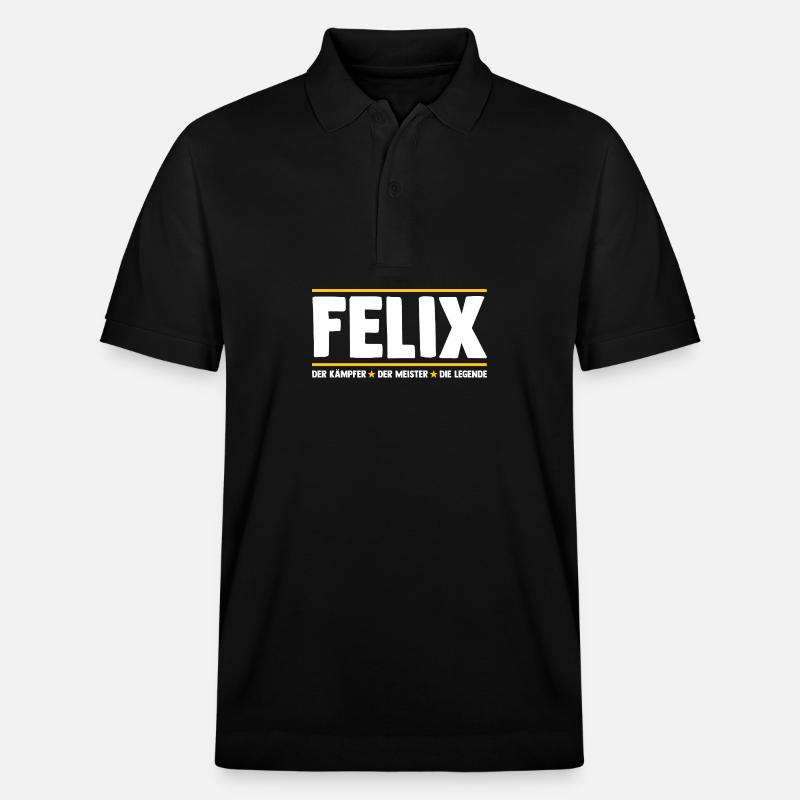 Felix - Stanley/Stella Unisex Bio-Poloshirt PREPSTER - Schwarz