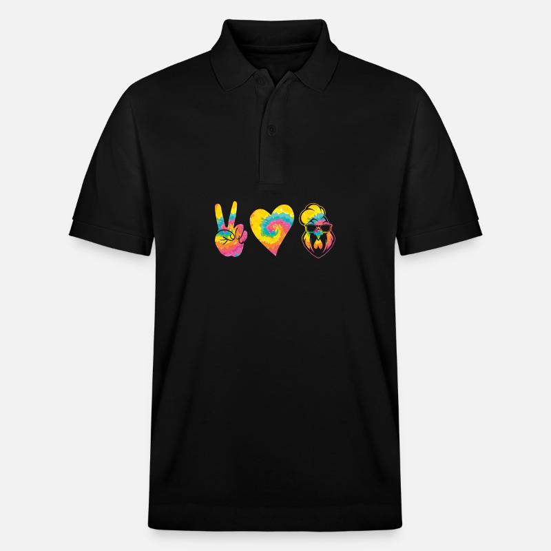 Hühner Hahn - Stanley/Stella Unisex Bio-Poloshirt PREPSTER - Schwarz
