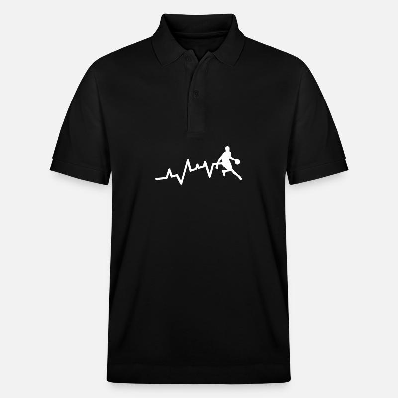 Joueurs de basket-ball Evolution Basketball - Polo PREPSTER bio Stanley/Stella Unisexe - noir