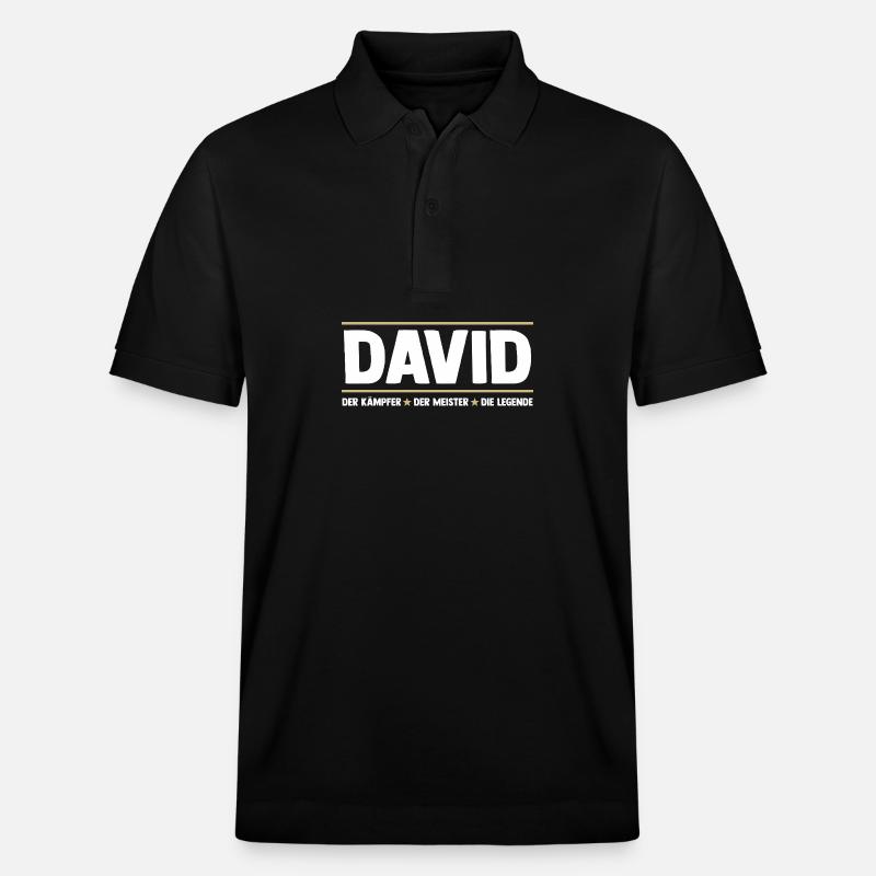 David - Polo PREPSTER bio Stanley/Stella Unisexe - noir
