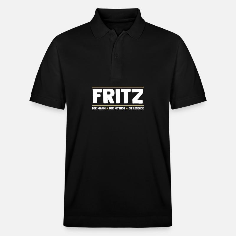 Fritz - Polo PREPSTER bio Stanley/Stella Unisexe - noir