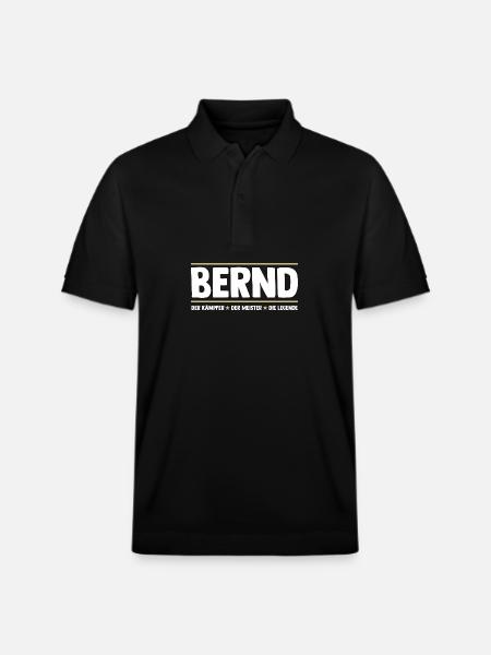 Bernd - Stanley/Stella Unisex Organic Polo Shirt PREPSTER - black