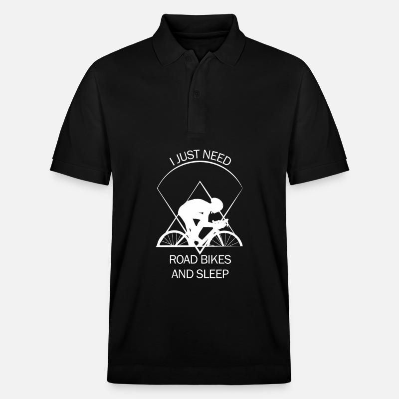 Rennrad - Stanley/Stella Unisex Bio-Poloshirt PREPSTER - Schwarz
