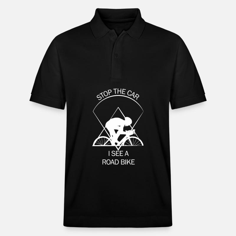 Rennrad - Stanley/Stella Unisex Bio-Poloshirt PREPSTER - Schwarz