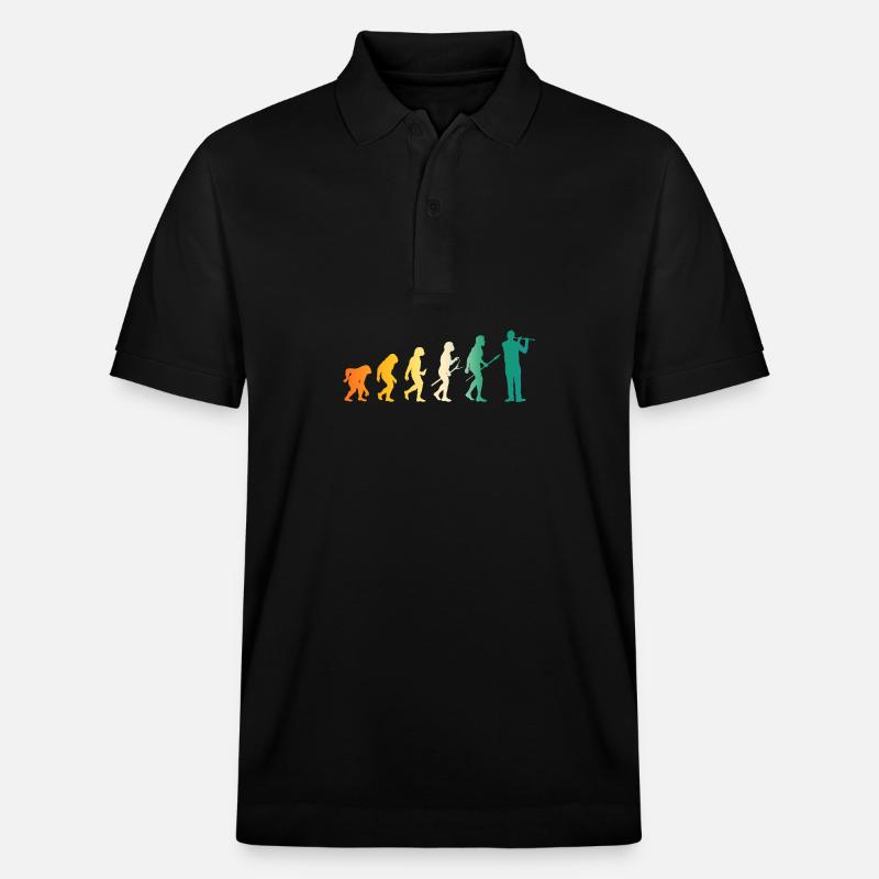Flûtiste Evolution Flûte - Polo PREPSTER bio Stanley/Stella Unisexe - noir