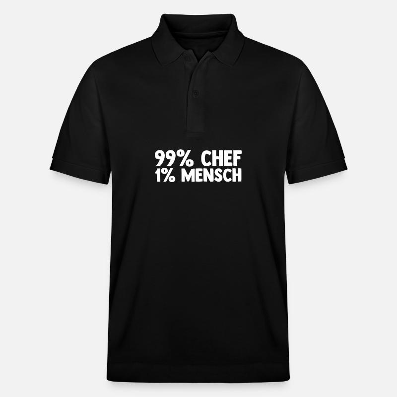 Teamleiter Chef Abschied - Stanley/Stella Unisex Bio-Poloshirt PREPSTER - Schwarz