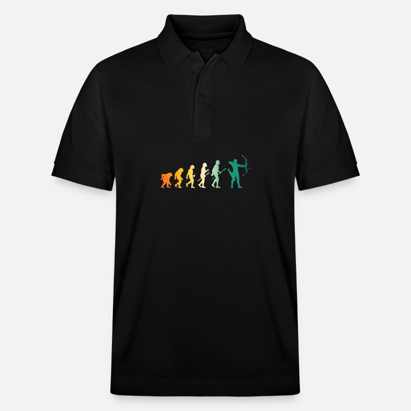 Archer Evolution Archery - Stanley/Stella Unisex Organic Polo Shirt PREPSTER - black