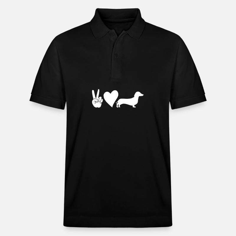 Hund Dackel - Stanley/Stella Unisex Bio-Poloshirt PREPSTER - Schwarz