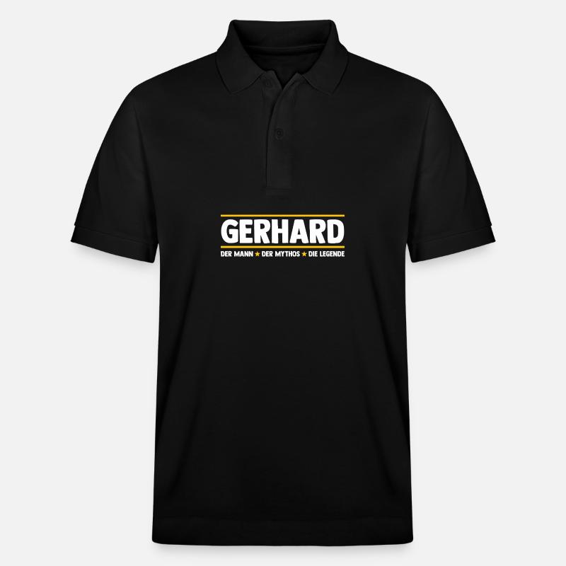 Gerhard - Polo PREPSTER bio Stanley/Stella Unisexe - noir