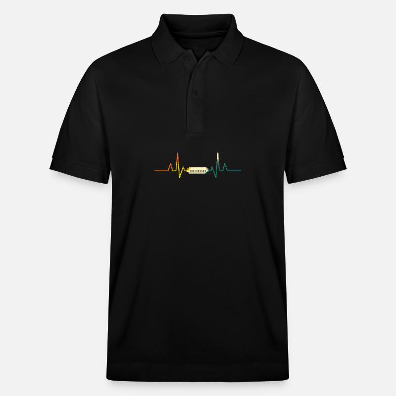Harmonica Heartbeat Harmonica - Stanley/Stella Unisex Organic Polo Shirt PREPSTER - black