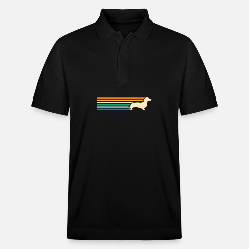 Hund Dackel - Stanley/Stella Unisex Bio-Poloshirt PREPSTER - Schwarz