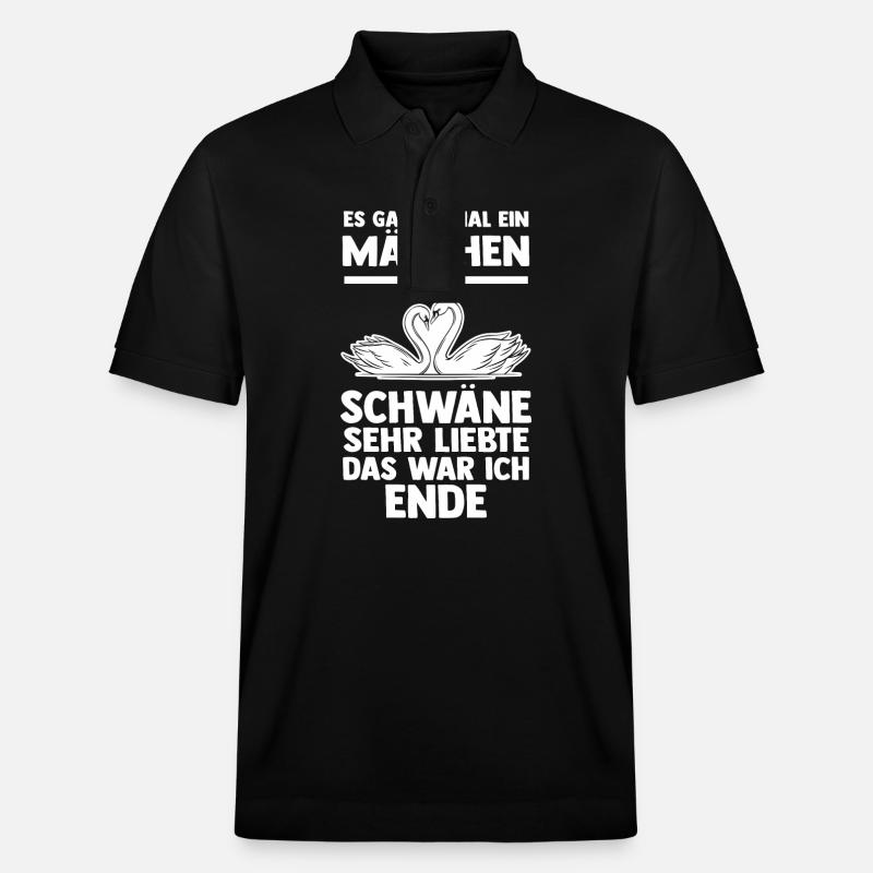 Schwan - Stanley/Stella Unisex Bio-Poloshirt PREPSTER - Schwarz